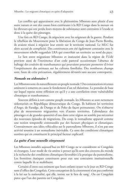 Inequality and Climate Change Inégalité et changement climatique