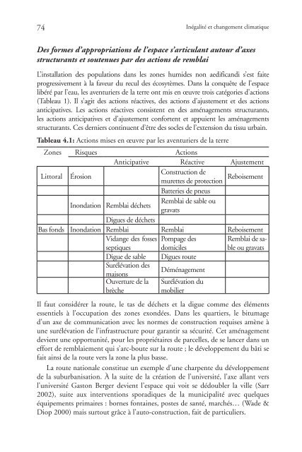 Inequality and Climate Change Inégalité et changement climatique