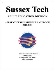 Apprenticeship Flowchart - Sussex Technical High School