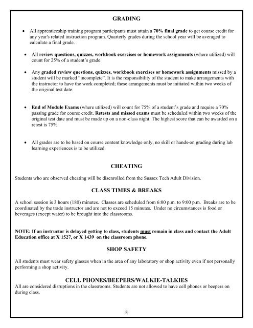 Apprenticeship Flowchart - Sussex Technical High School