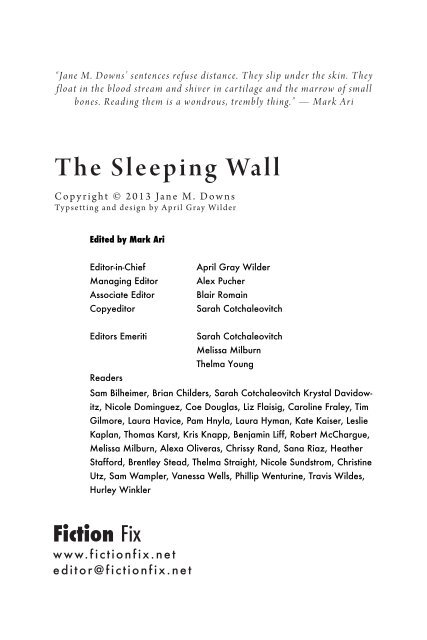 The Sleeping Wall