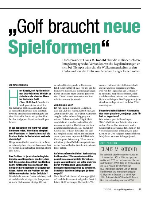 Golf Magazin