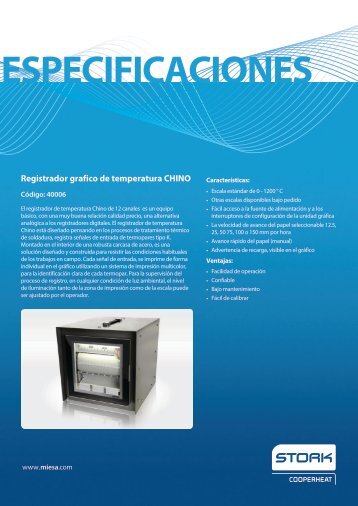 Registrador de temperatura CHINO