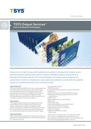 Card and Payment Technologies - TSYS