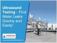 Ultrasound Testing for Water Leak Detection in UK