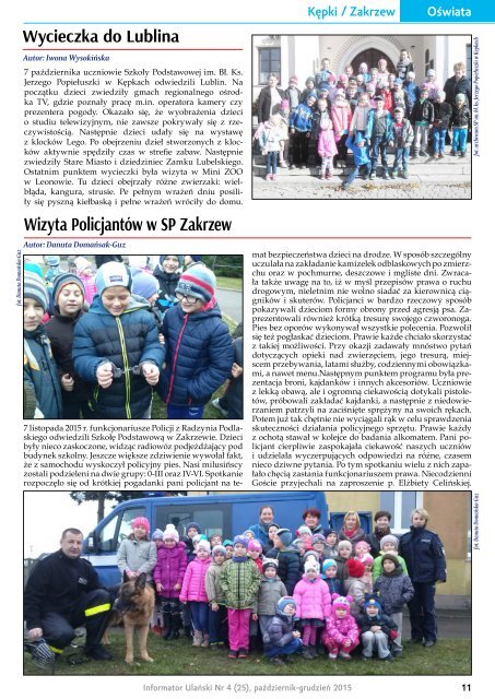 25 Informator Ulański nr 4 (25) 2015