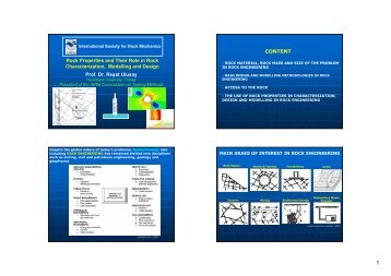 Rock Properties and Their Role in Rock Characterization ... - ISRM