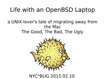 Life with an OpenBSD Laptop