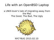 Life with an OpenBSD Laptop