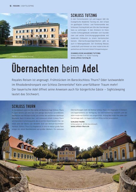 SchlossMagazin Bayerisch-Schwaben Januar 2016