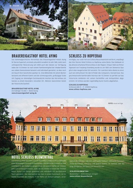 SchlossMagazin Bayerisch-Schwaben Januar 2016