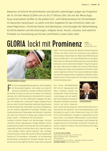 SchlossMagazin Bayerisch-Schwaben Januar 2016