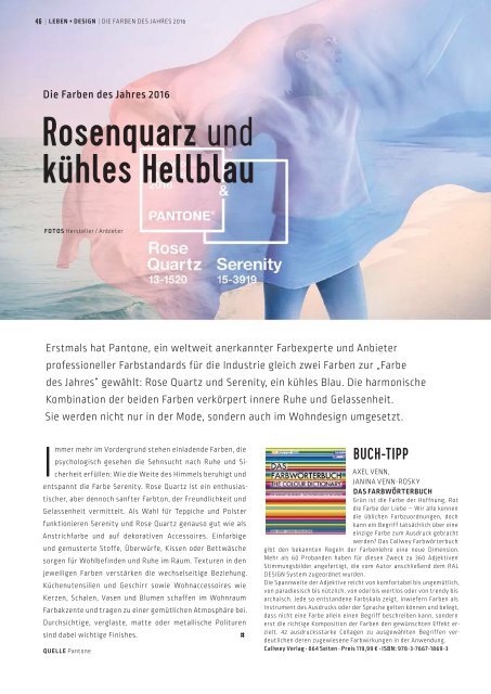 SchlossMagazin Bayerisch-Schwaben Januar 2016