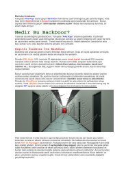 Nedir Bu BackDoor?