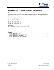 Orion2 Ethernet to E1 converter Application Note (#20070202)