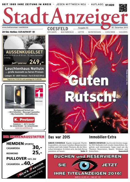 Stadtanzeiger Coesfeld kw 53