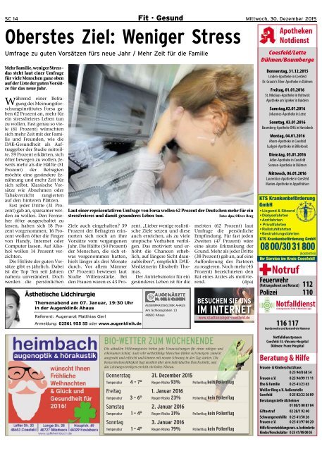 Stadtanzeiger Coesfeld kw 53