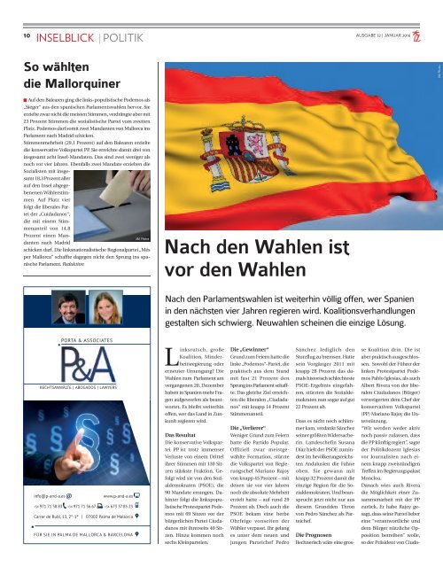 Die inselzeitung mallorca januar 2016