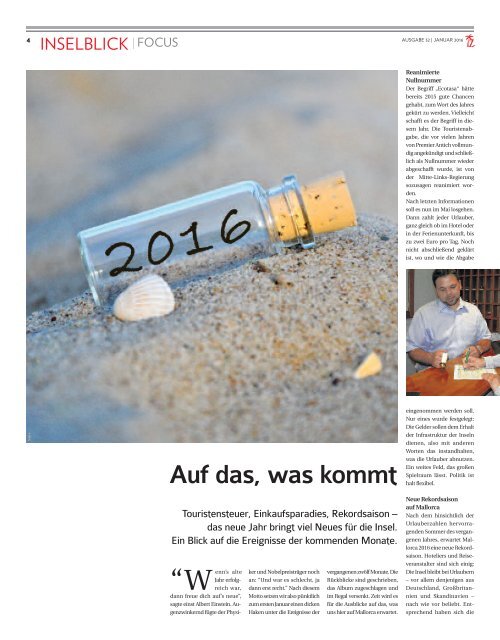 Die inselzeitung mallorca januar 2016