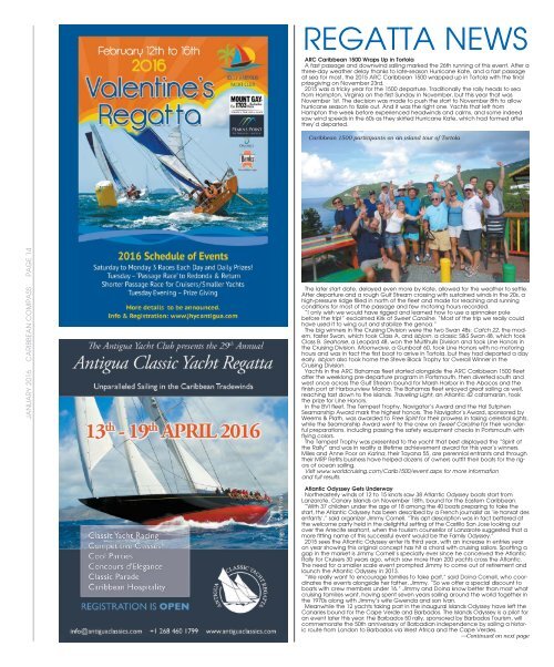 Caribbean Compass Yachting Magazine January 2016