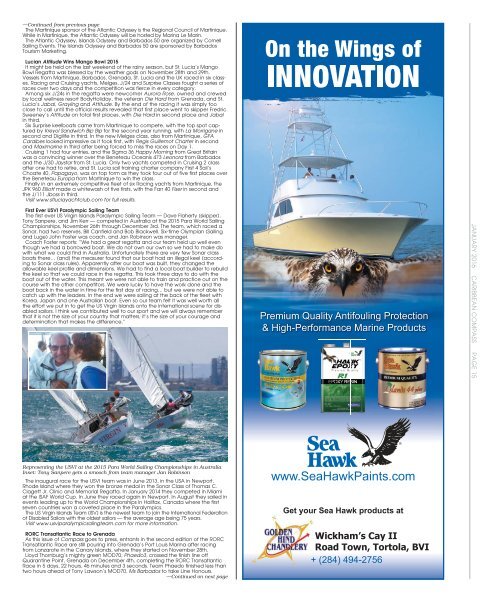 Caribbean Compass Yachting Magazine January 2016