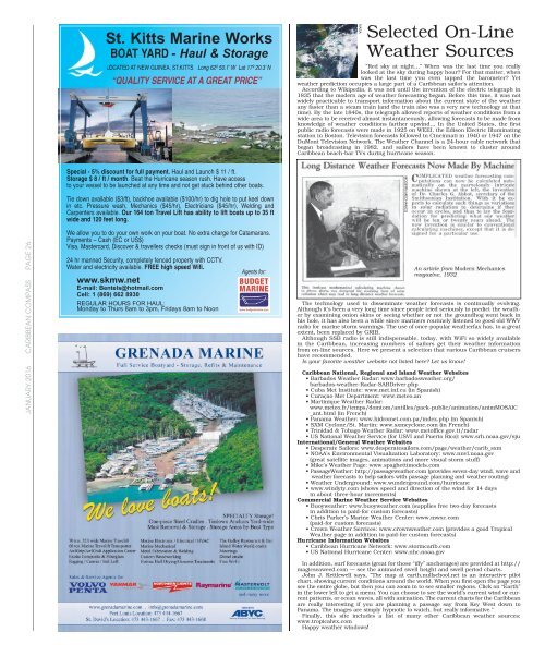 Caribbean Compass Yachting Magazine January 2016