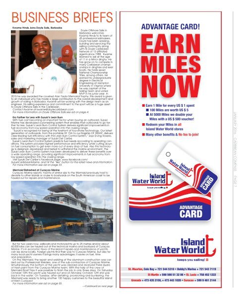 Caribbean Compass Yachting Magazine January 2016