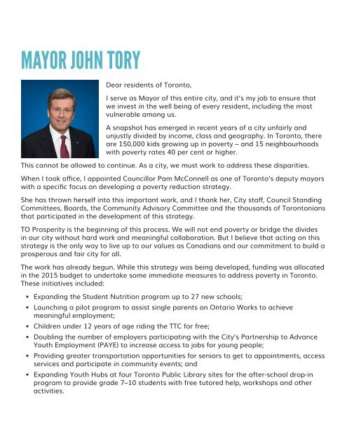 TO Prosperity: Toronto Poverty Reduction Strategy