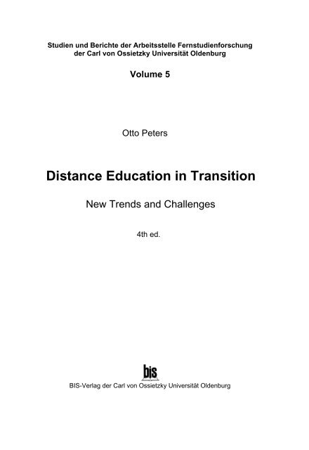 Distance Education in Transition - Master of Distance Education ...