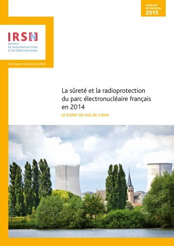 La sûreté et la radioprotection du parc électronucléaire français en 2014