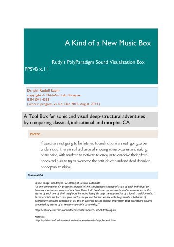 A Kind of a New Music Box