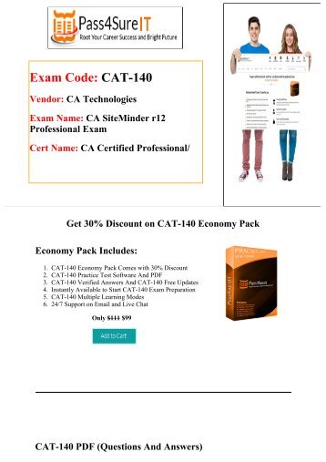 Pass4Sure CAT-140 Exam Questions & Practice Tests