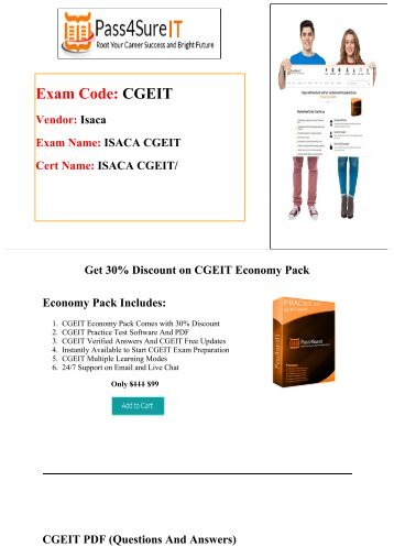 Pass4Sure CGEIT Exam Questions & Practice Tests