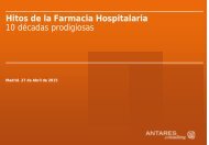 Hitos de la Farmacia Hospitalaria 10 décadas prodigiosas