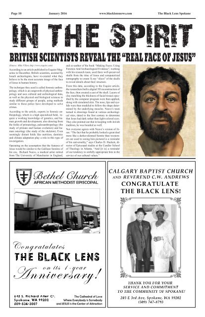 Black Lens News - January 2016
