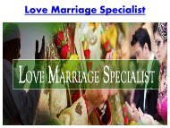 Love marriage specialist