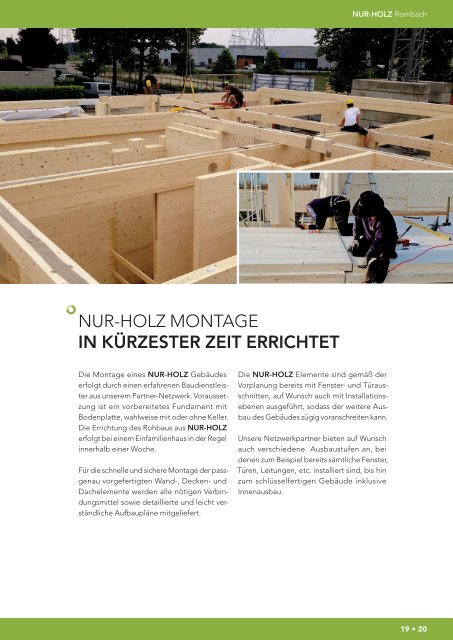 Brochure NUR-HOLZ® 
