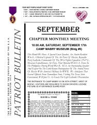 September 2005 - Military Order of the Purple Heart