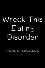 Wreck This Eating Disorder