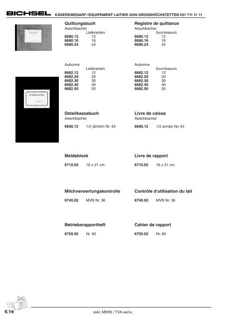 Télécharger PDF - Bichsel Käsereibedarf