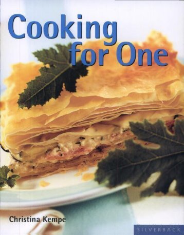 Christina Kempe Cooking for One (Quick & Easy (Silverback))  2006