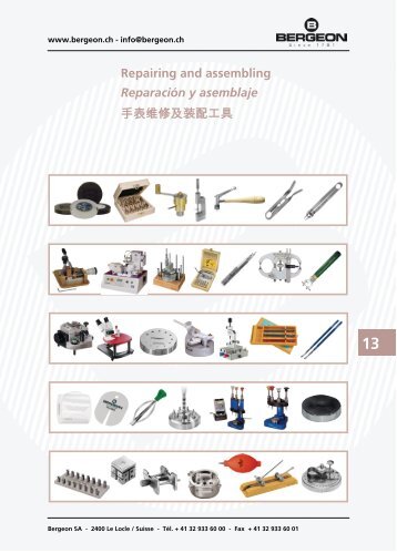 Repairing and assembling Reparación y asemblaje 手表维修及装配 ...