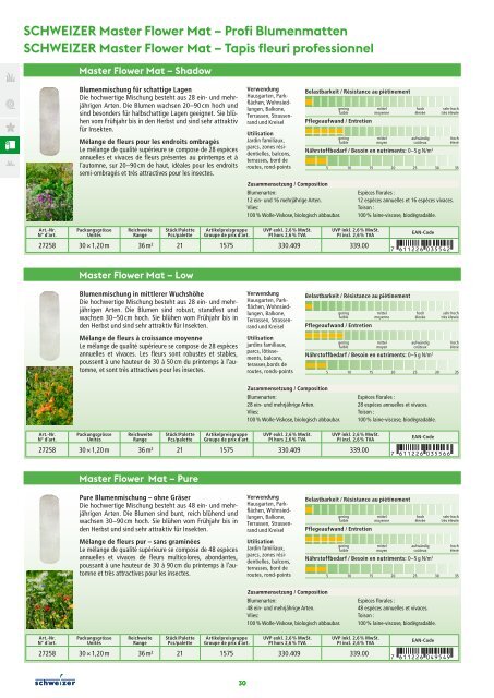 Katalog Rasen und Begruenung 2024 / Catalogue gazon et reverdissement 2024