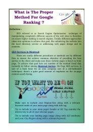 What is The Proper Method For Google Ranking ?