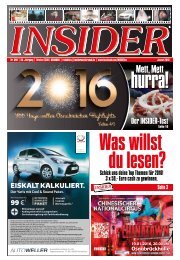 INSIDER Osnabrück // No. 390 // Januar 2016