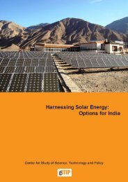 Harnessing Solar energy, Options for India
