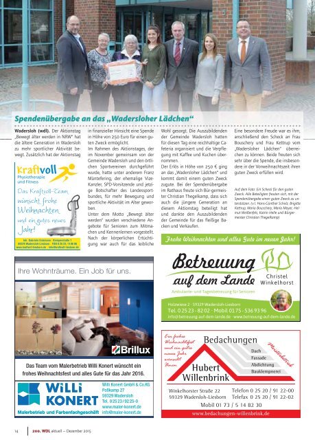 WDL aktuell Dezember 2015