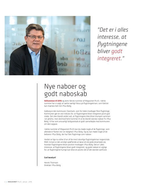 Magasinet PLUS - Januar 2016 - Min nye nabo er flygtning