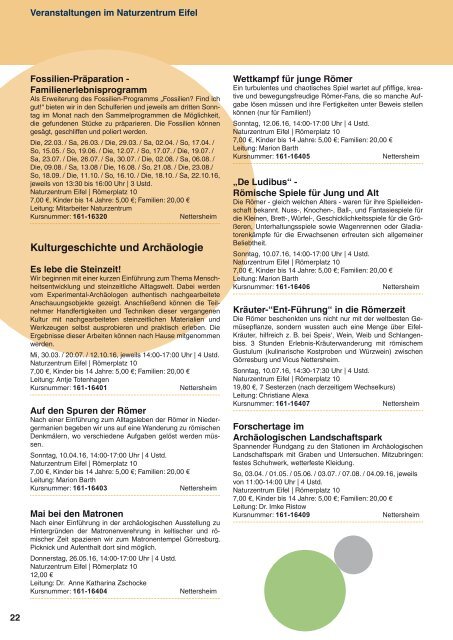 Programm VHS Kreis Euskirchen Jan.-Juli