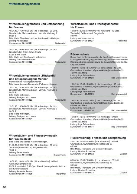 Programm VHS Kreis Euskirchen Jan.-Juli